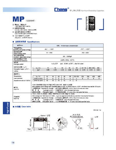 SnapIn MP  . Electronic Components Datasheets Passive components capacitors Datasheets C Chang SnapIn MP.pdf