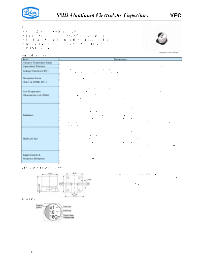 SMD Aluminum Electrolytic Capacitors VEC  . Electronic Components Datasheets Passive components capacitors CDD L Lelon SMD Aluminum Electrolytic Capacitors VEC.pdf