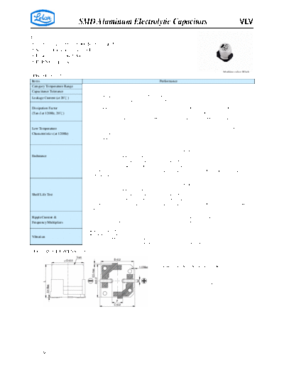 SMD Aluminum Electrolytic Capacitors VLV  . Electronic Components Datasheets Passive components capacitors CDD L Lelon SMD Aluminum Electrolytic Capacitors VLV.pdf