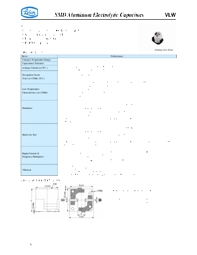 SMD Aluminum Electrolytic Capacitors VLW  . Electronic Components Datasheets Passive components capacitors CDD L Lelon SMD Aluminum Electrolytic Capacitors VLW.pdf