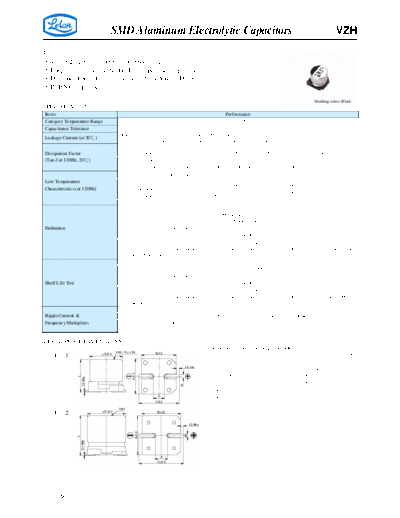 SMD Aluminum Electrolytic Capacitors VZH  . Electronic Components Datasheets Passive components capacitors CDD L Lelon SMD Aluminum Electrolytic Capacitors VZH.pdf