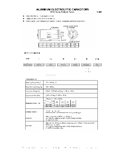 2008 CD 91 SERIES  . Electronic Components Datasheets Passive components capacitors CDD P Proan 2008 CD_91 SERIES.PDF