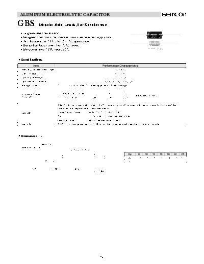 Axial GBS  . Electronic Components Datasheets Passive components capacitors CDD G Gemcon 2006 Axial GBS.pdf