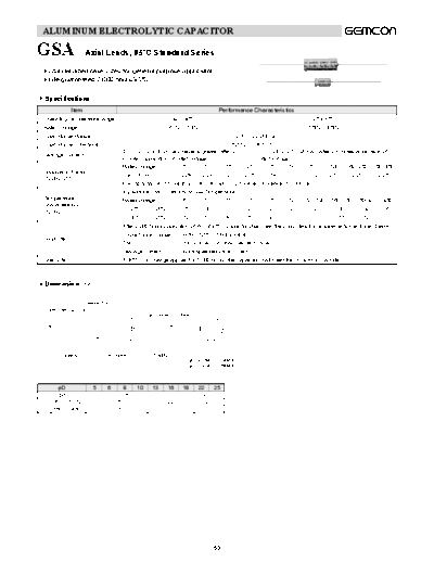 Axial GSA  . Electronic Components Datasheets Passive components capacitors CDD G Gemcon 2006 Axial GSA.pdf