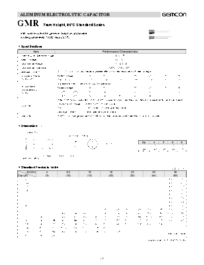 Other - Including Polymer, Double Layer and Polyester GMR  . Electronic Components Datasheets Passive components capacitors CDD G Gemcon 2006 Other - Including Polymer, Double Layer and Polyester GMR.pdf