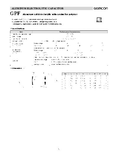 Other - Including Polymer, Double Layer and Polyester GPF  . Electronic Components Datasheets Passive components capacitors CDD G Gemcon 2006 Other - Including Polymer, Double Layer and Polyester GPF.pdf