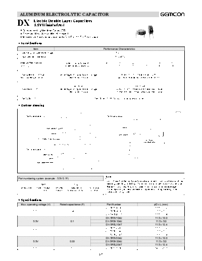 Other - Including Polymer, Double Layer and Polyester DX  . Electronic Components Datasheets Passive components capacitors CDD G Gemcon 2006 Other - Including Polymer, Double Layer and Polyester DX.pdf