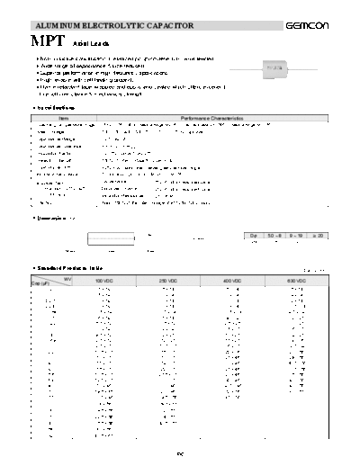 Other - Including Polymer, Double Layer and Polyester MPT  . Electronic Components Datasheets Passive components capacitors CDD G Gemcon 2006 Other - Including Polymer, Double Layer and Polyester MPT.pdf