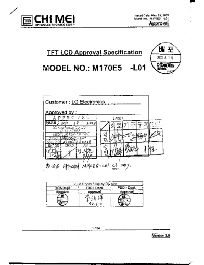 . Various Panel CMO M170E5-L01 0 [DS]  . Various LCD Panels Panel_CMO_M170E5-L01_0_[DS].pdf