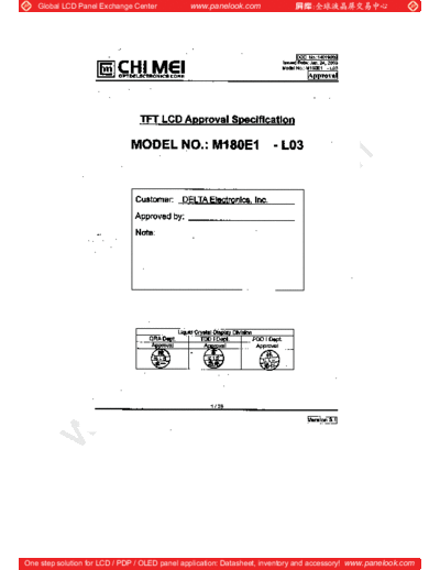 . Various Panel CMO M180E1-L03 0 [DS]  . Various LCD Panels Panel_CMO_M180E1-L03_0_[DS].pdf