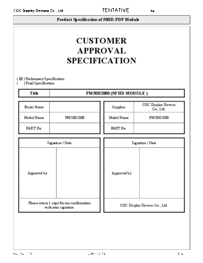 . Various Panel COC PM50H2000 0 [DS]  . Various LCD Panels Panel_COC_PM50H2000_0_[DS].pdf