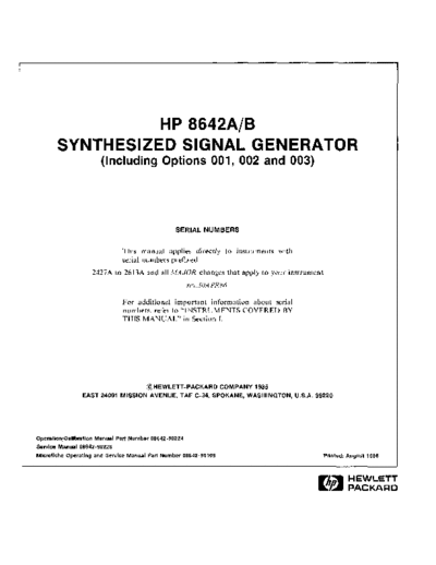 Agilent 8642A 8642B service with partial schematics  Agilent 8642B 8642A_8642B_service_with_partial_schematics.pdf