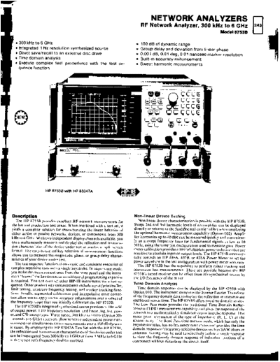 Agilent HP 8753B Short-form  Agilent 8753A HP_8753B_Short-form.pdf