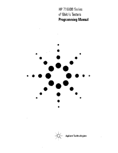 Agilent HP 71600B Series 70841B, 70842B Programming Manual  Agilent HP 708..B,71600B Series HP 71600B Series 70841B, 70842B Programming Manual.pdf