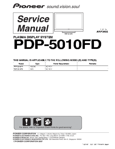 Pioneer Pioneer PDP-5010FD [SM]  Pioneer Pioneer_PDP-5010FD_[SM].pdf