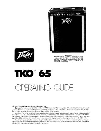 PEAVEY peavey-tko-65  PEAVEY peavey-tko-65.pdf