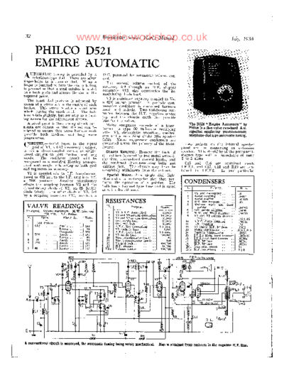 PHILCO D521  PHILCO Audio Philco D521.pdf