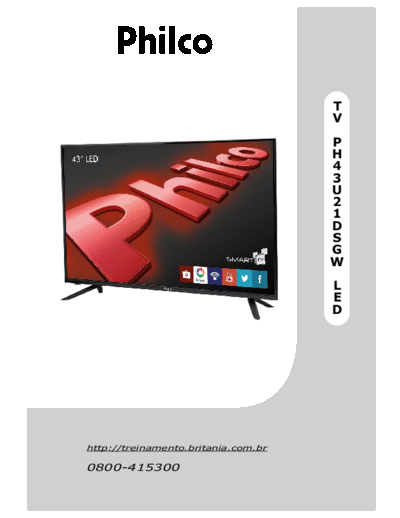 PHILCO Philco PH43U21DSGW VERS A LED TV SM  PHILCO LED Philco_PH43U21DSGW_VERS_A_LED_TV_SM.pdf