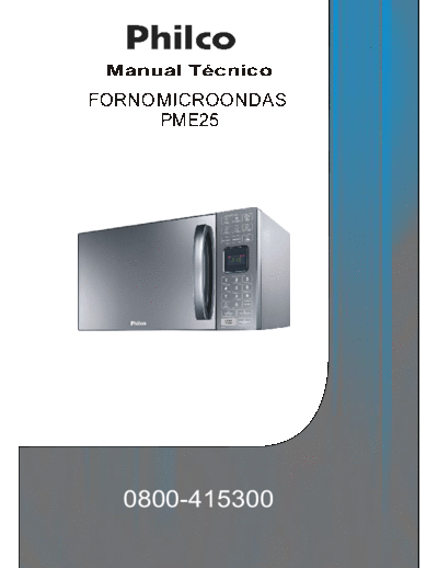 PHILCO +pme25+microondas  PHILCO Microwave philco+pme25+microondas.pdf