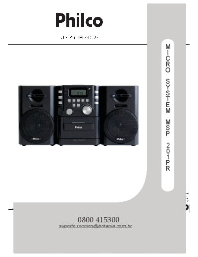 PHILCO MICRO SYSTEM MSP201 PR  PHILCO Audio MSP-201 MICRO_SYSTEM_MSP201_PR.pdf
