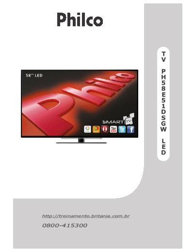 PHILCO TV PH58E51DSGW LED  PHILCO LED PH58E51 TV PH58E51DSGW LED.pdf