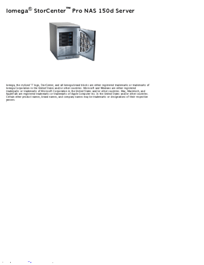 iomega storcenter pro nas 150d  iomega Store Center Pro 150D storcenter_pro_nas_150d.pdf