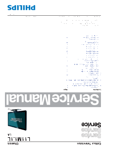 Philips 32pfl5606d  Philips LCD TV  (and TPV schematics) 32PFL5606D Chassis L11M1.1L 32pfl5606d.pdf