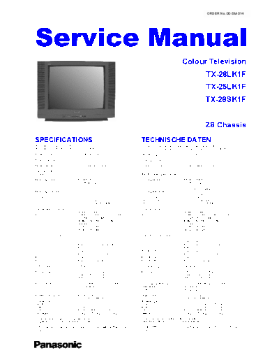 panasonic tx-28lk1f  panasonic TV tx-28lk1f.pdf