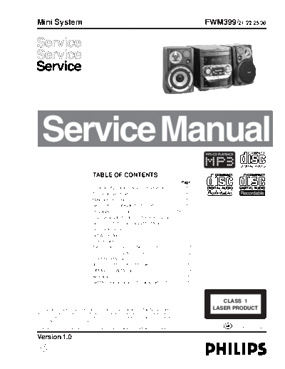 Philips FWM399  Philips Audio FWM399.PDF