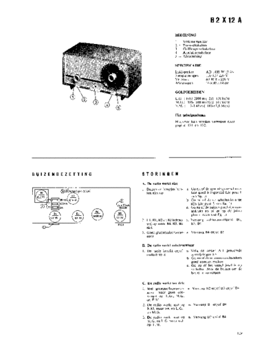Philips philips b2x12a (1968) am-fm radio dutch service manual  Philips Audio philips_b2x12a (1968) am-fm radio_dutch service manual.pdf