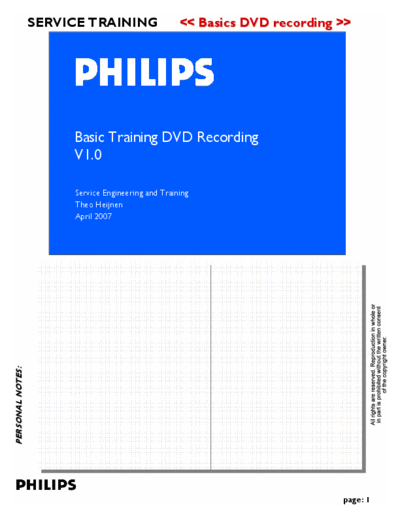Philips basic dvd recording training manual 113  Philips Philips ays learning centre (div Training Manuals) basic_dvd_recording_training_manual_113.pdf
