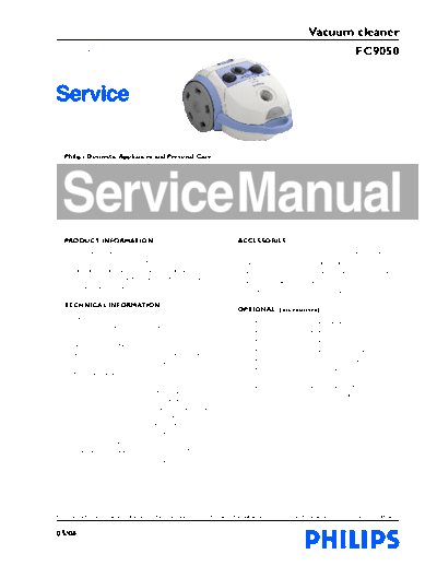 Philips FC9050  Philips Stofzuigers FC9050.pdf