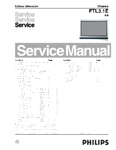 Philips FTL3.1E  Philips TV FTL3.1E.PDF