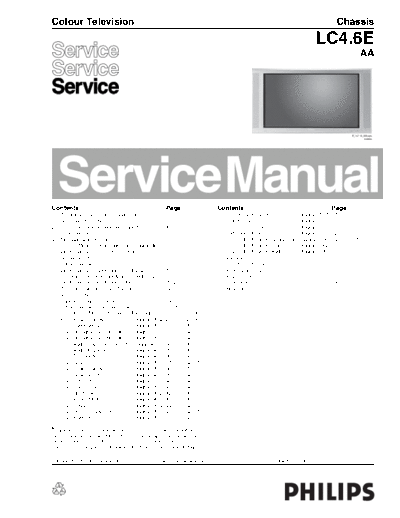 Philips LC4.6E  Philips TV LC4.6E.PDF