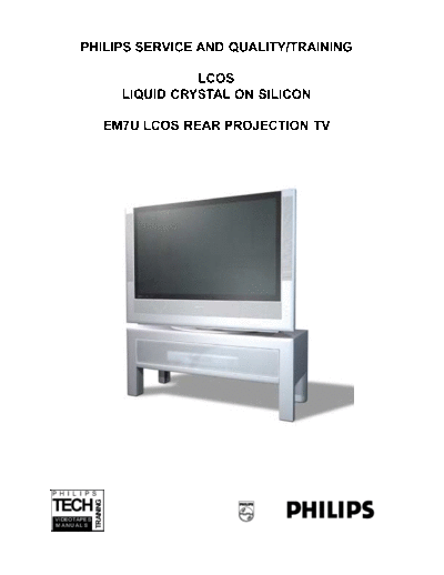 Philips philips em7u training manual  Philips TV philips_em7u_training_manual.pdf