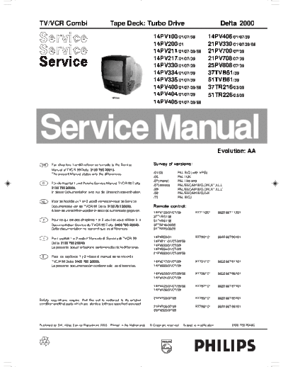 Philips tvcr delta 2k  Philips TV-VCR tvcr_delta_2k.pdf