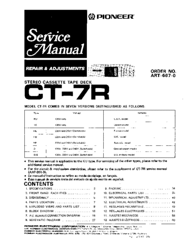 Pioneer CT-7R  Pioneer Audio CT-7R.pdf