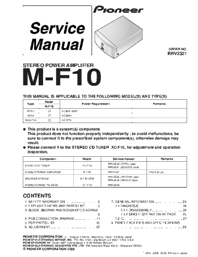 Pioneer m-f10 520  Pioneer Audio m-f10_520.pdf