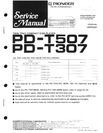 Pioneer pd-t307 507 mech 279  Pioneer Audio pd-t307_507_mech_279.pdf
