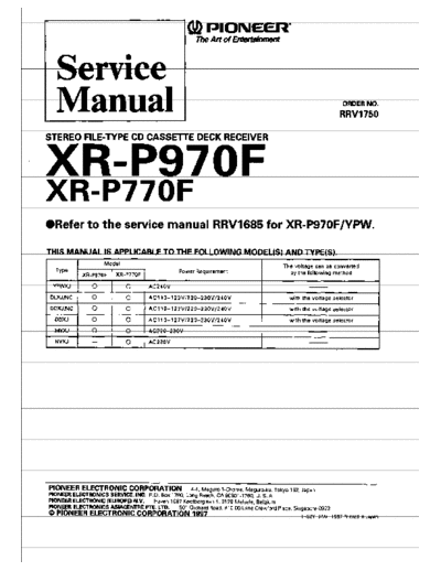 Pioneer xr-p770f p.  Pioneer Audio pioneer__xr-p770f_p..pdf
