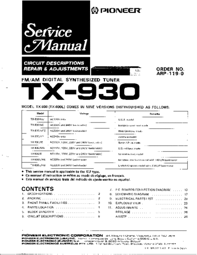Pioneer tx 930 arp 119 0 109  Pioneer Audio tx_930_arp_119_0_109.pdf