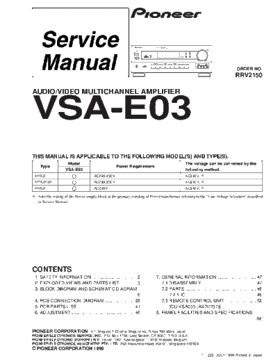 Pioneer vsa-e03  Pioneer Audio vsa-e03.pdf