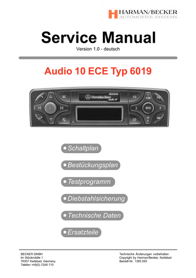 BECKER 10 ECE TYP 6019 SM  BECKER 10 ECE TYP 6019 10_ECE_TYP_6019_SM.djvu