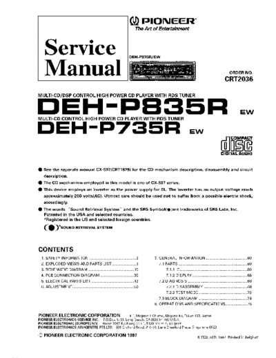 Pioneer deh-p735r p835r  Pioneer Car Audio deh-p735r_p835r.pdf