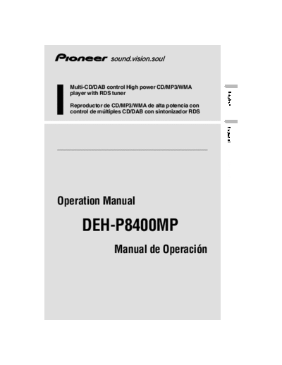 Pioneer deh-p8400mp  Pioneer Car Audio deh-p8400mp.pdf