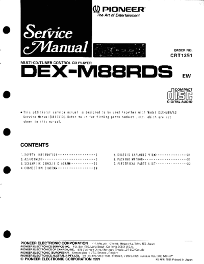 Pioneer dex-m88rds  Pioneer Car Audio dex-m88rds.pdf