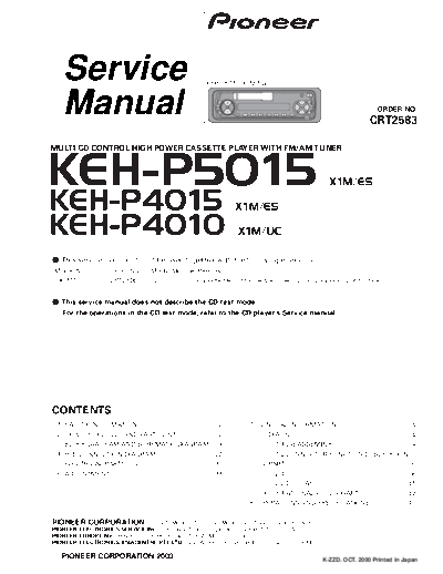 Pioneer keh-p5015  Pioneer Car Audio keh-p5015.pdf