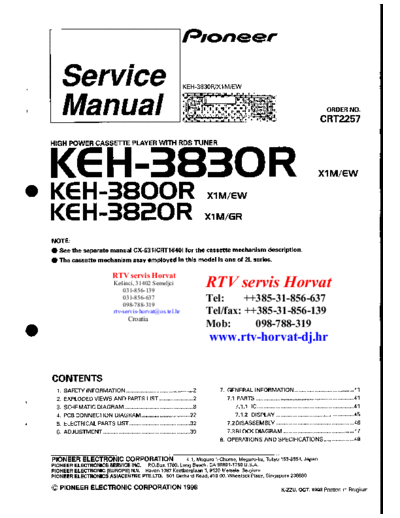 Pioneer keh3800  Pioneer Car Audio keh3800.pdf