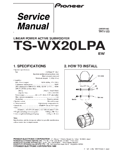 Pioneer ts-wx20lpa  Pioneer Car Audio ts-wx20lpa.pdf