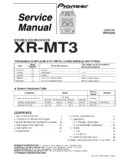 Pioneer xr-mt3  Pioneer Car Audio xr-mt3.pdf